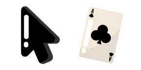 Minimal Suit of Clubs Card Cursor