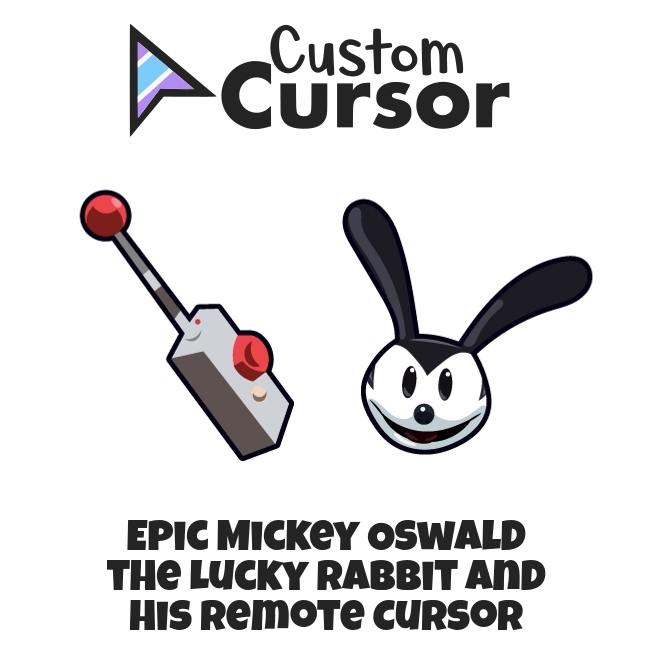 Epic Mickey Oswald the Lucky Rabbit and his Remote cursor – Custom Cursor