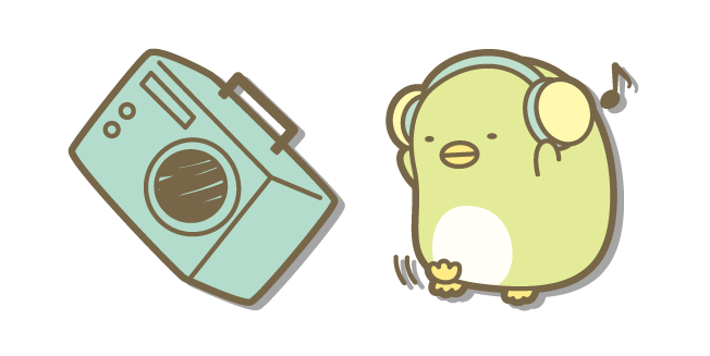 San-X Penguin with Headphones and Boombox курсор