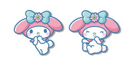 My Melody con Lazo Azul Cursor