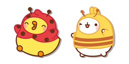 Molang Abeja y Piu Piu Mariquita Cursor