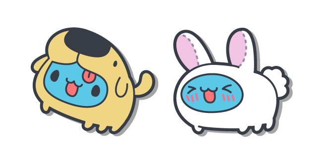 Bugcat Capoo in Dogdog and Rabbit Costumes Cursor