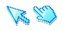 3D Cielo Despejado Soleado Píxel Cursor