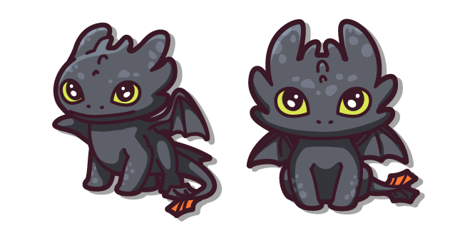 Kawaii Toothless Dragon Cursor