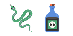 VSCO Girl Serpiente Mágica y Poción Cursor