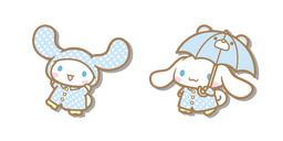 Sanrio Cinnamoroll con Impermeable y Paraguas Cursor
