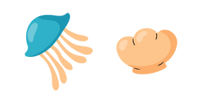 VSCO Girl Medusa y Caracola cursor