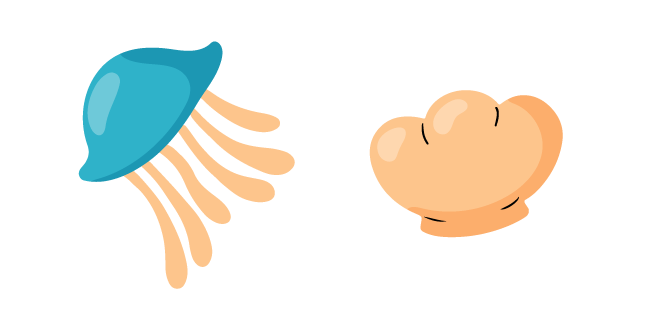 VSCO Girl Méduse et Coquillage Cursor