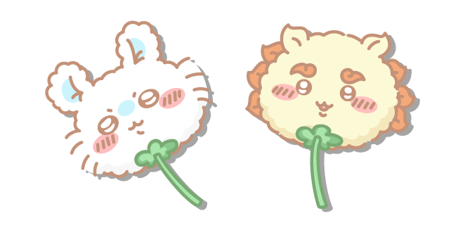 Chiikawa Pissenlit de Momonga et Shisa Cursor