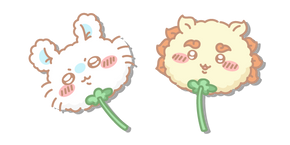 Chiikawa Momonga y Shisa Diente de León cursor