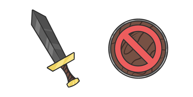 Prank Sword and Shield Cursor