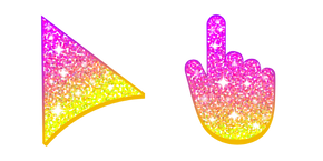Курсор Pink Yellow Glitter