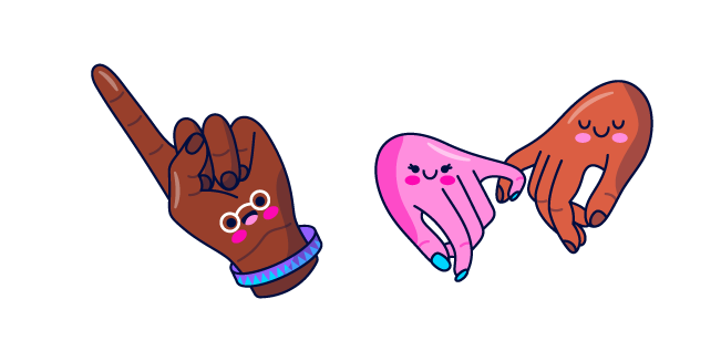 Cute Friendship Hands курсор