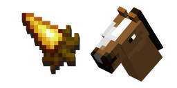 Курсор Minecraft Golden Carrot and Horse