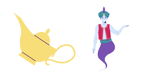 Genie and his Magic Lamp Cursor
