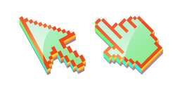 Курсор 3D Carrot Greens Pixel