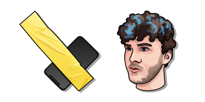 Jmancurly y un Teléfono con Cinta Amarilla Cursor