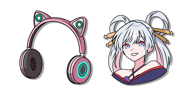 La Princesa Kaguya del Cosmos Kaguya y los Auriculares Cursor