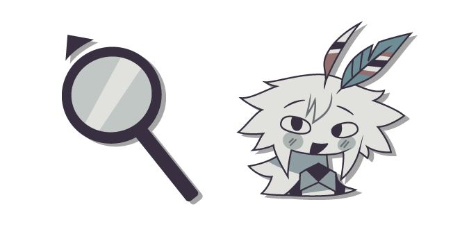 Fundamental Paper Education Engel and a Magnifying Glass курсор