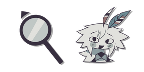 Курсор Fundamental Paper Education Engel and a Magnifying Glass