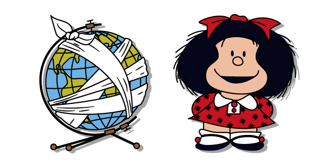 Mafalda and a Bandaged Globe курсор