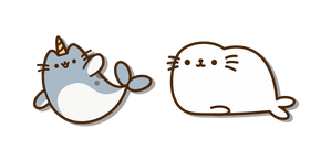 Pusheen Narval y Foca cursor