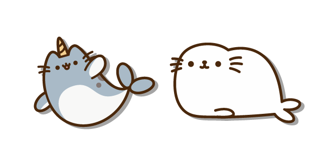 Pusheen Narval y Foca Cursor