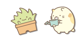 Курсор San-X Zassou and Neko with a Watering Can