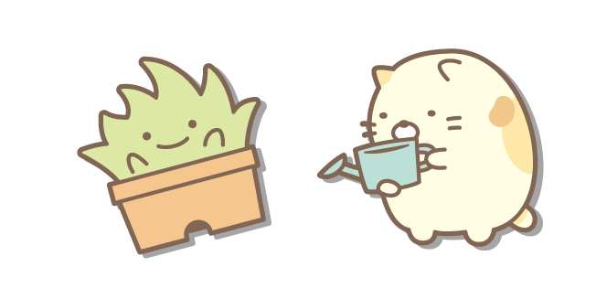 San-X Zassou and Neko with a Watering Can курсор