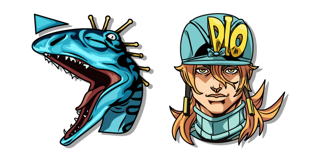 JoJo's Bizarre Adventure Diego Brando et son Stand Scary Monster Cursor