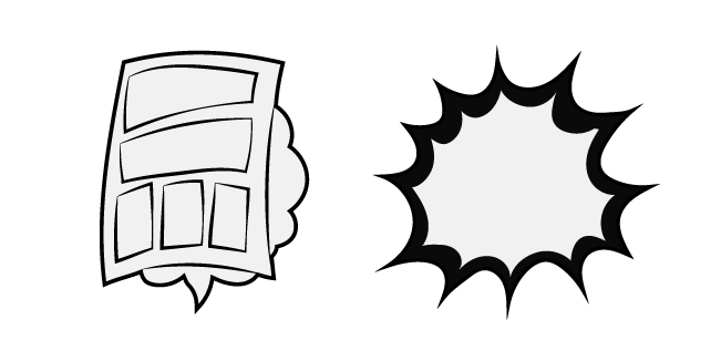 My Hero Academia Manga Fukidashi Cursor