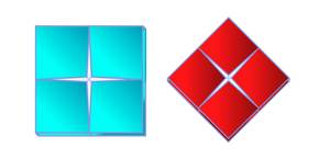Origami Squid Game Ddakji Cursor