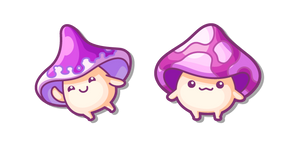 Курсор Kawaii Walking Mushrooms