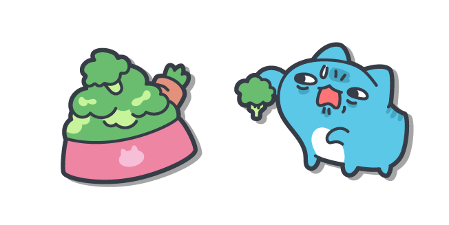 Bugcat Capoo et un Bol de Légumes Cursor