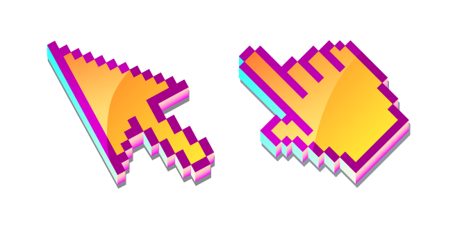3D Blueberry Jam Pancakes Pixel Cursor
