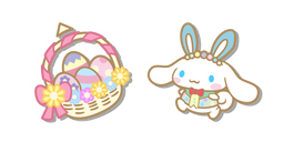 Sanrio Cinnamoroll with Bunny Ears and Easter Basket Cursor