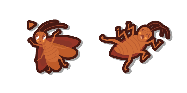 Kawaii Tiny Cockroach курсор