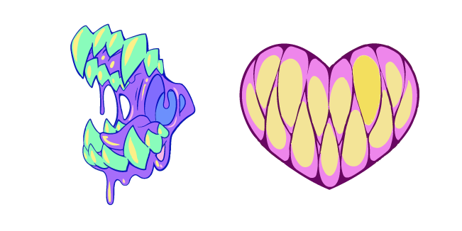 Bright Monster Teeth Cursor