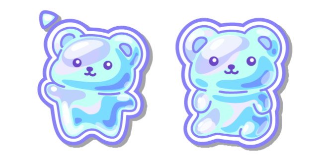 Kawaii Burbuja de Jabón de Osito Cursor