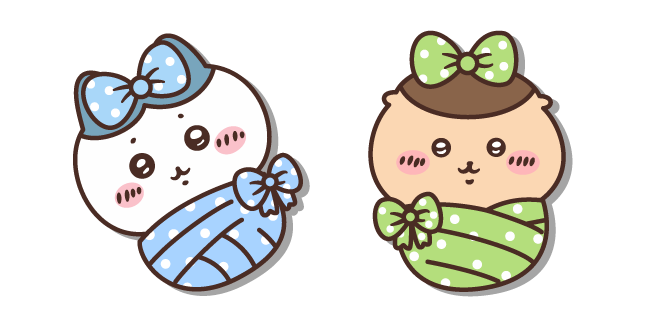 Chiikawa Bebé Hachiware y Bebé Kurimanju Cursor
