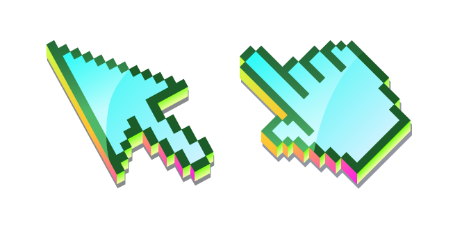 3D Forest Pond Pixel Cursor