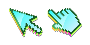 3D Forest Pond Pixel Cursor