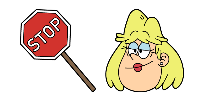 The Loud House Rita Loud and a Stop Sign Cursor