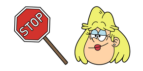 The Loud House Rita Loud and a Stop Sign Cursor