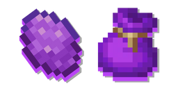 Minecraft Teinture Violette et Sac Violet Curseur