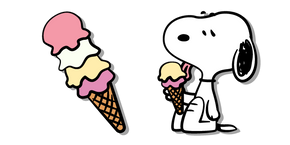 Курсор Peanuts Snoopy with Ice Cream