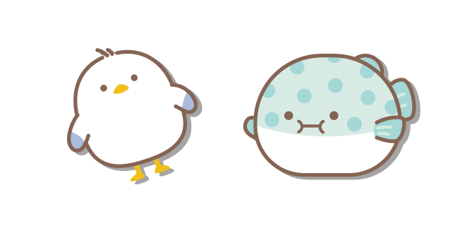 San-X Umikko Umineko and Harisenbon Cursor