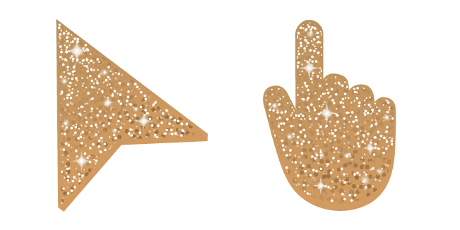 Camel Orange Glitter Cursor