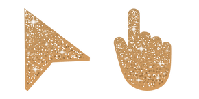 Camello Naranja Glitter cursor