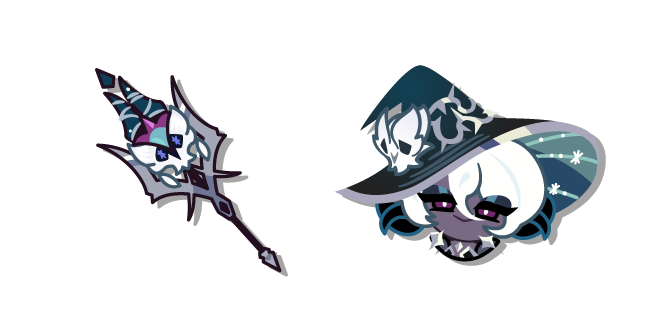 Cookie Run Dark Enchantress in Lily Underneath the Dark Moon Cursor